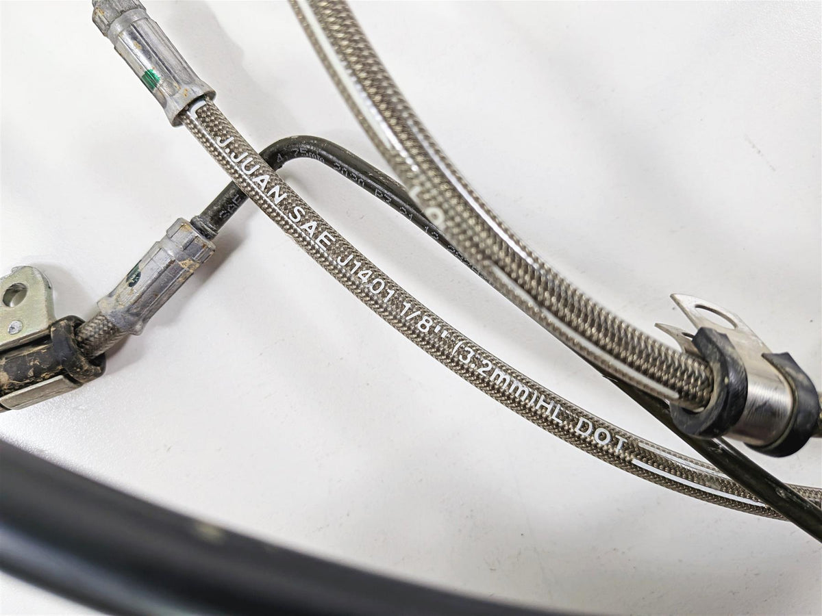 2022 Polaris RZR Turbo R Ultimate Flexible Rear Brake Line Set 1913980 1913981-Mototech271