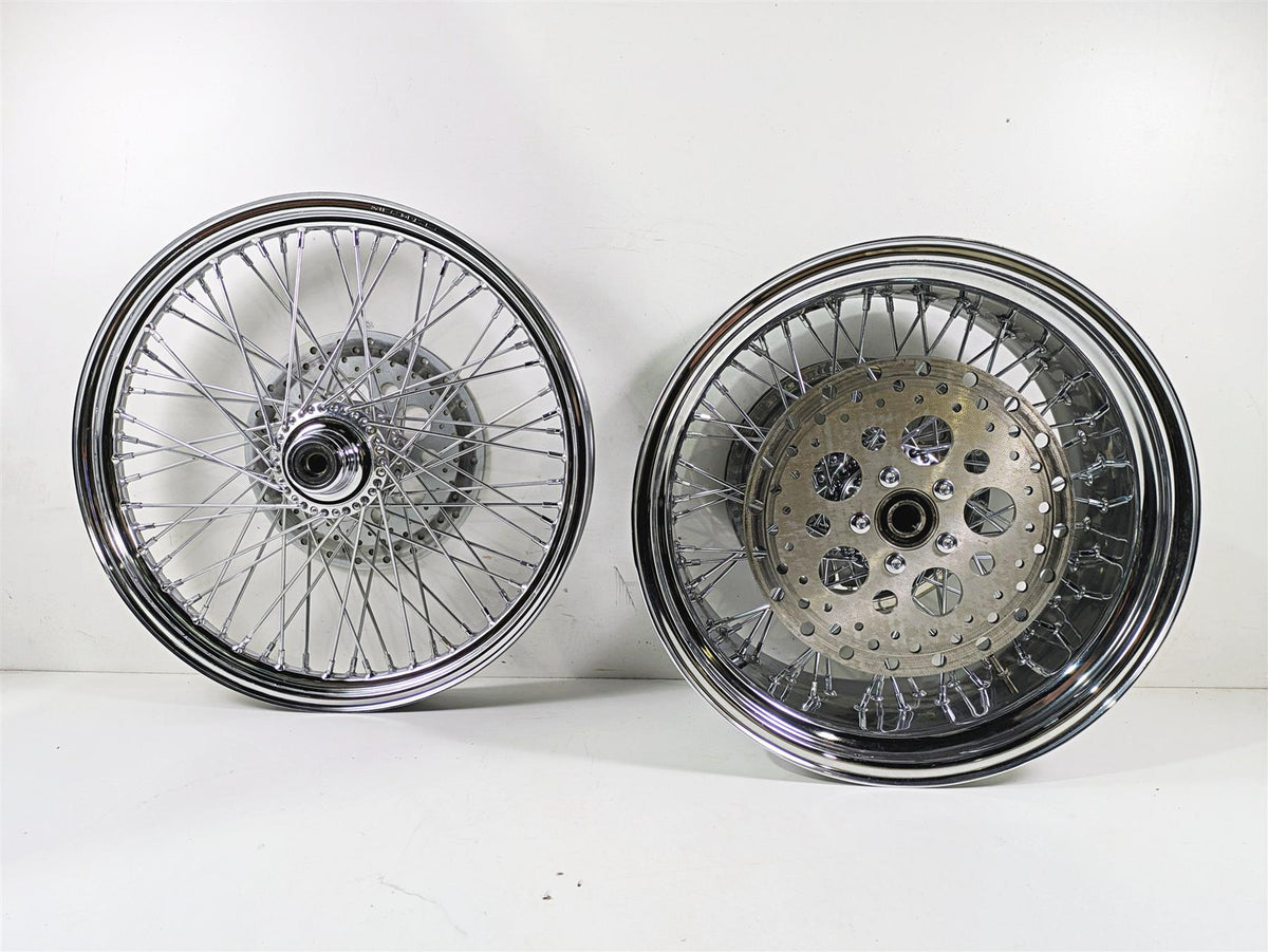 2008 Ultima Motorcycles Fat Bastard Front Rear Spoke Wheel Rim 2x21 & 8.5x18 {{ shop.shopifyCountryName }} - Mototech271