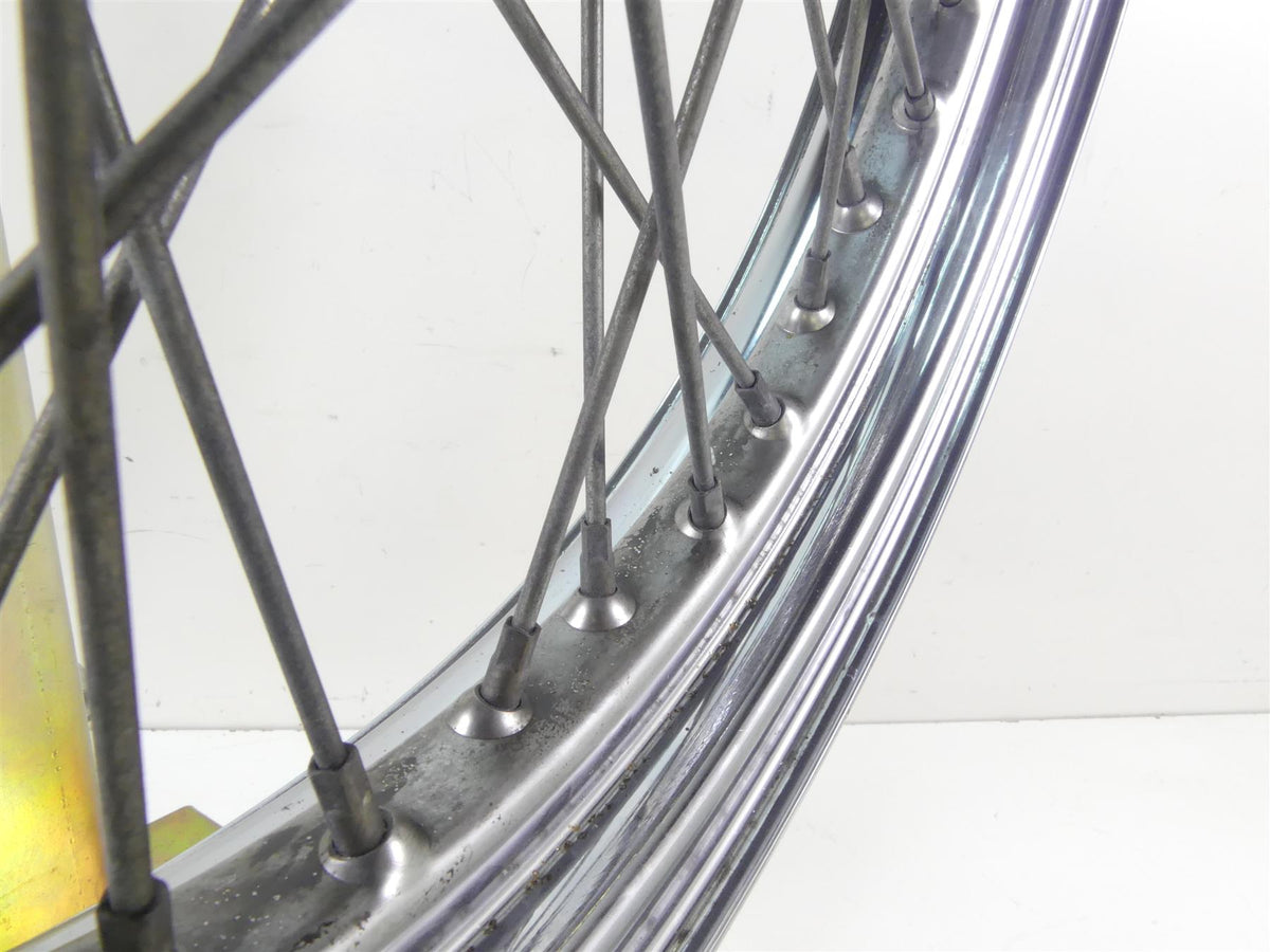 2000 Harley Dyna FXR4 CVO Super Glide Front Chrome Wheel Rim 19x2.5 43547-05 {{ shop.shopifyCountryName }} - Mototech271