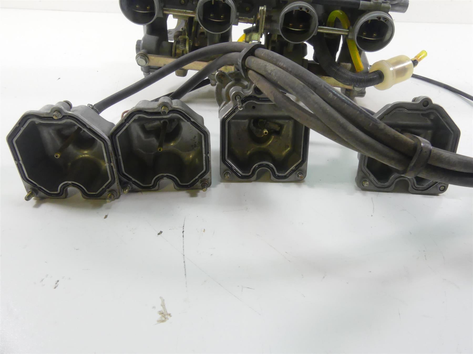 1977 Honda CB750 A Four Hondamatic Carburetor Carb Set - Video 16100-393-054 {{ shop.shopifyCountryName }} - Mototech271