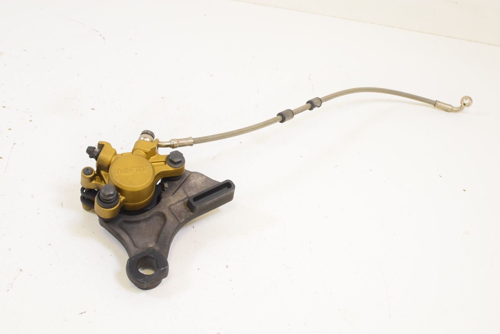 2012 Triumph Street Triple 675 R Rear NISSIN Brake Caliper Line Bracket T2307352 {{ shop.shopifyCountryName }} - Mototech271