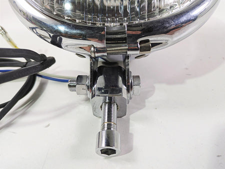 2008 Ultima Motorcycles Fat Bastard Round Chrome Headlight & Mount {{ shop.shopifyCountryName }} - Mototech271