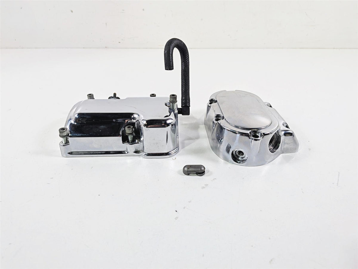 2000 Harley Touring FLHRCI Road King Transmission Chrome Cover Set 34465-98 {{ shop.shopifyCountryName }} - Mototech271