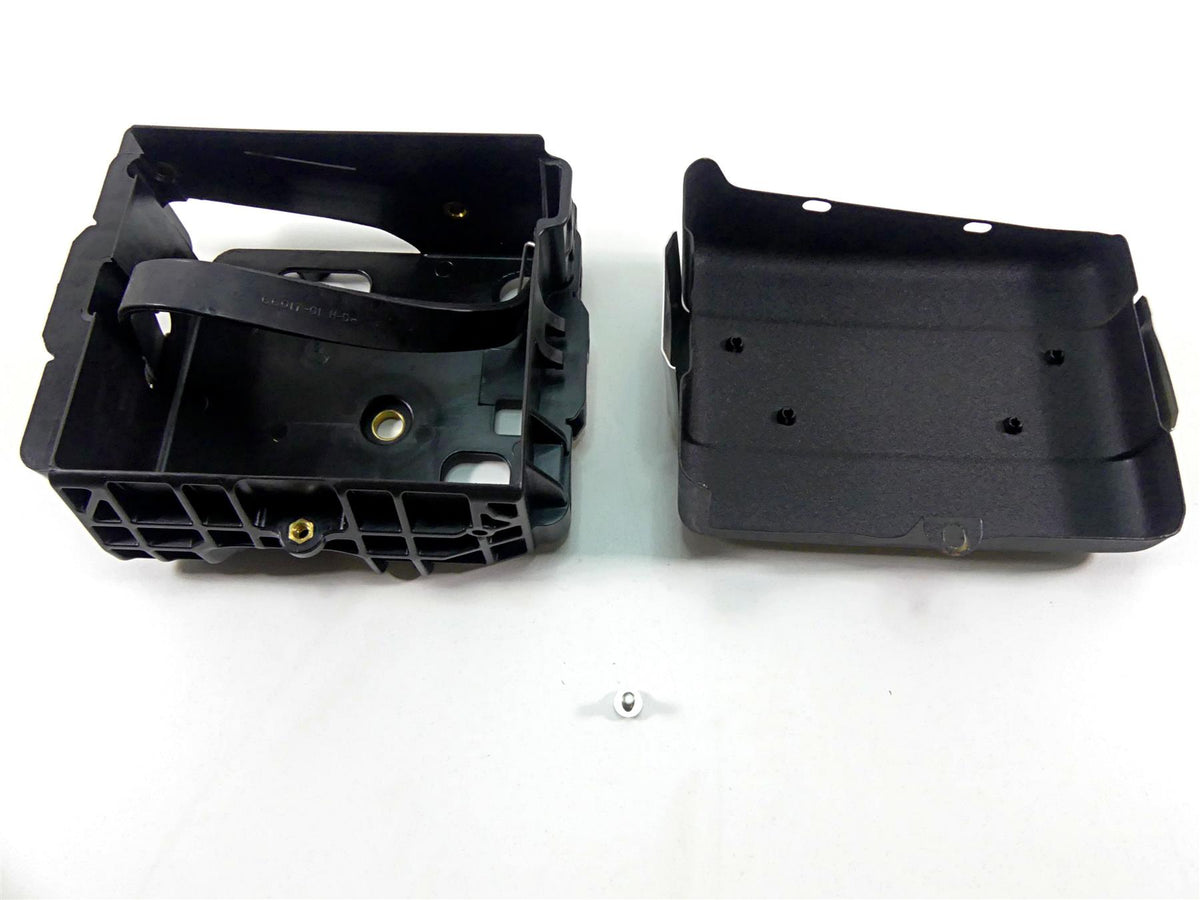 2010 Harley FXDF Dyna Fat Bob Battery Tray & Black Wrinkled Cover 70379-06B {{ shop.shopifyCountryName }} - Mototech271