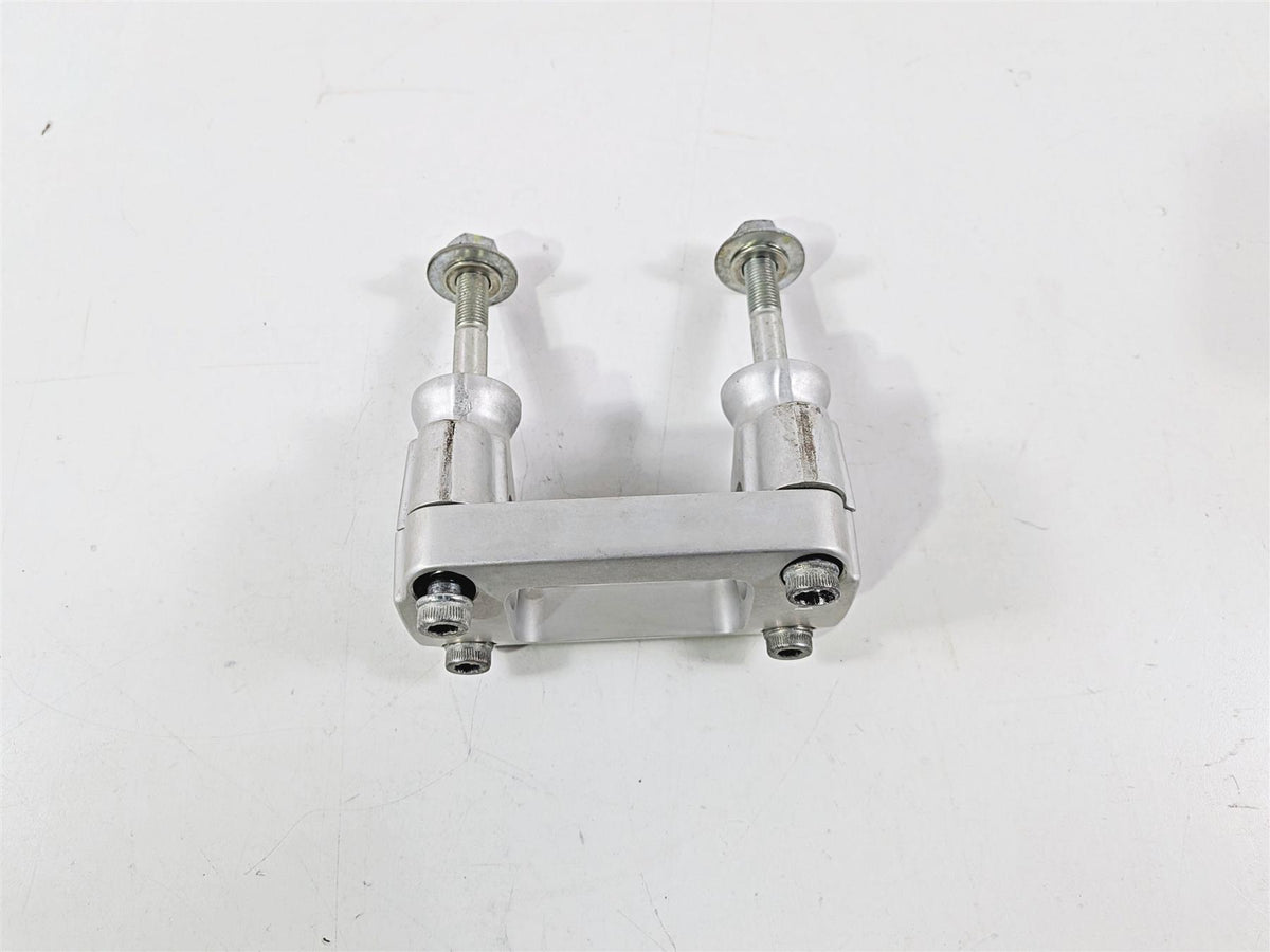 2009 Ducati Hypermotard 1100 S Handlebar Riser Holder Mounts 36010621B-Mototech271