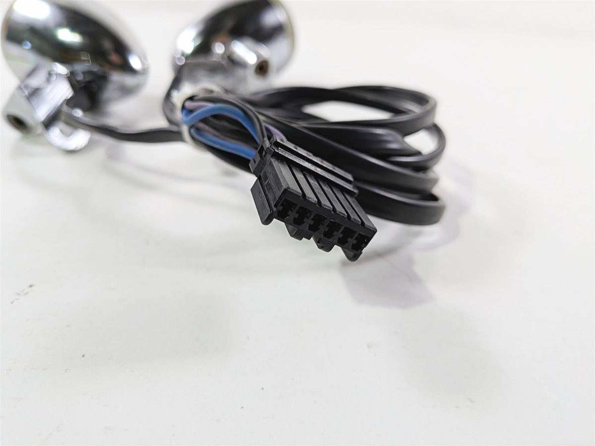 2005 Harley Softail FLSTFSE CVO Fat Boy Chrome Front Blinker Turn Signal Set 68614-03-Mototech271