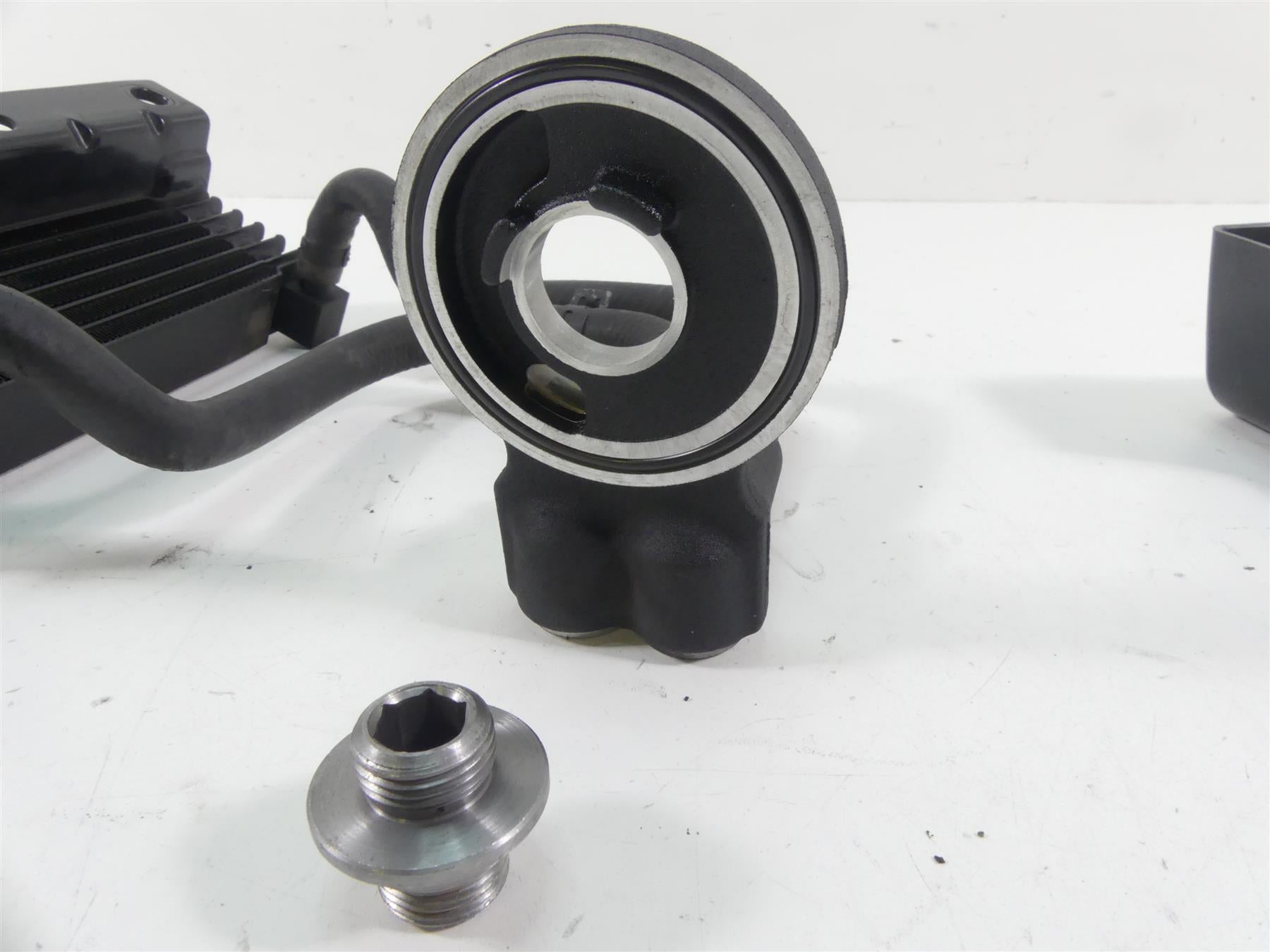 2016 Harley Touring FLTRX Road Glide Oil Cooler Flange Cover Set 63083-11 {{ shop.shopifyCountryName }} - Mototech271