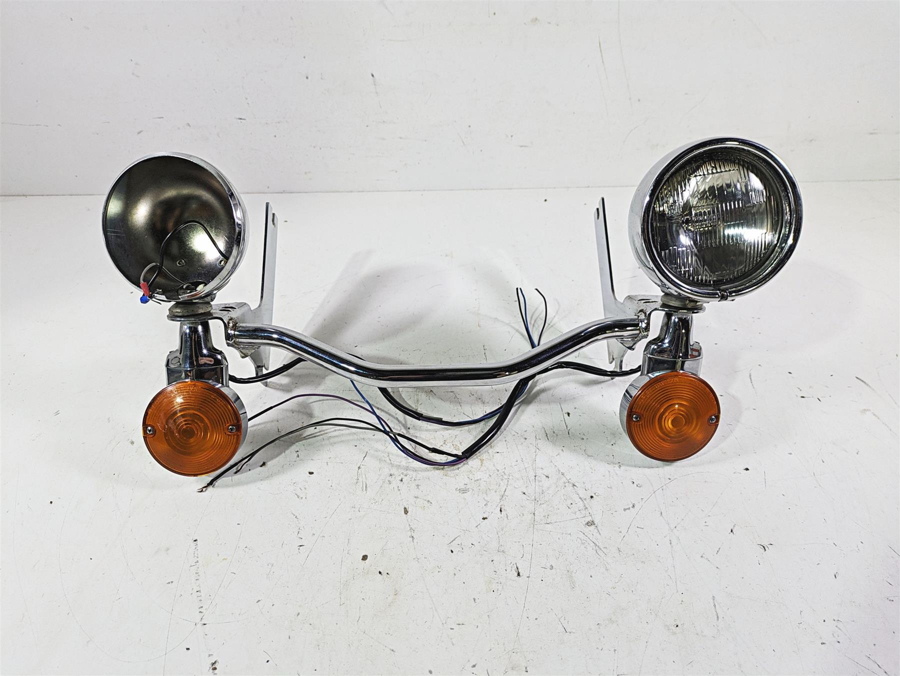 2003 Harley Touring FLHTCUI 100TH E-Glide Front Spot Light Blinker Set 68712-94