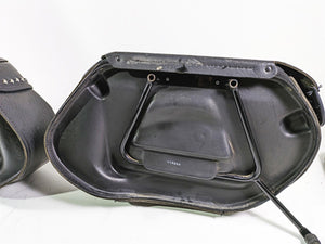 2008 Harley FLSTC Softail Heritage Saddlebag Saddle Bag Set 90477-06 90476-06