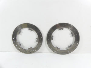 2007 Harley Touring FLHR SE CVO Road King Front Brake Disc Rotor Set 44343-01