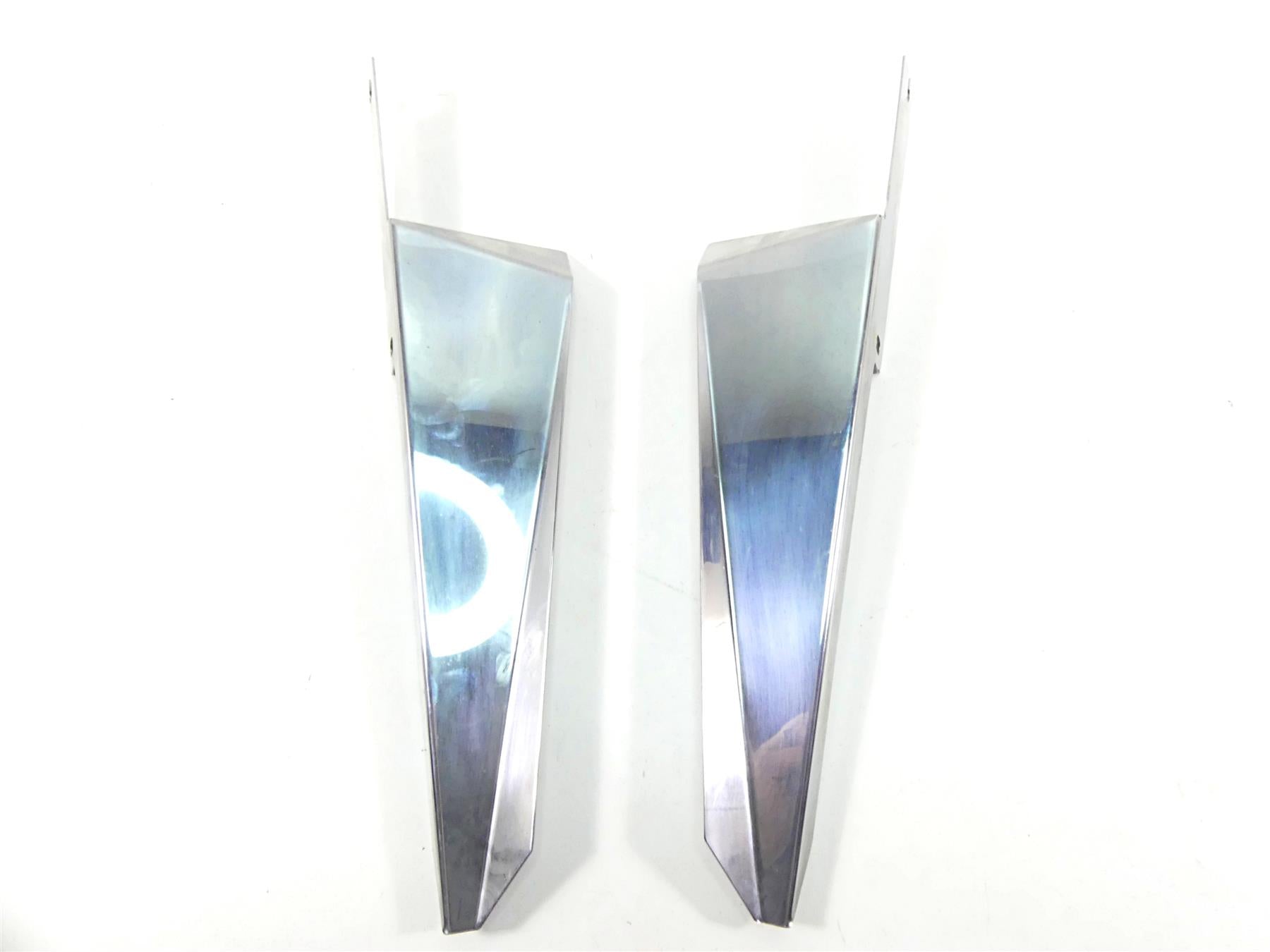 2003 Harley Touring FLHTCI E-Glide 100TH Chrome Fork Wind Deflectors 28-111 {{ shop.shopifyCountryName }} - Mototech271