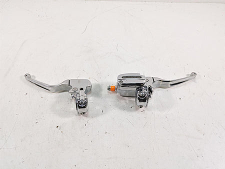 2010 Harley Touring FLHTCU Electra Glide Chrome Brake Clutch Lever Set 44551-08F {{ shop.shopifyCountryName }} - Mototech271