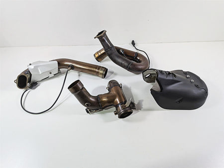 2019 Ducati 959 Panigale Stock Exhaust Header & Heat Shield Set 57014452A {{ shop.shopifyCountryName }} - Mototech271