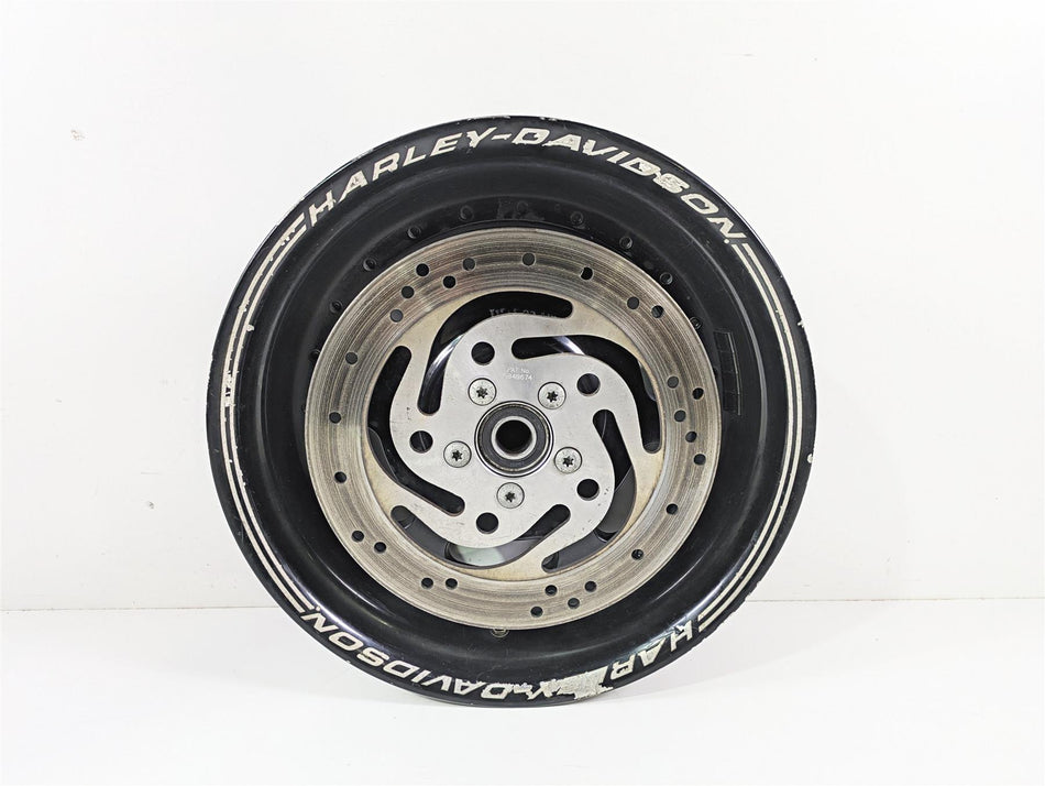 2014 Harley FXDF Dyna Fat Bob Rear Wheel Rim 16x5 Black - Read 40900261 {{ shop.shopifyCountryName }} - Mototech271