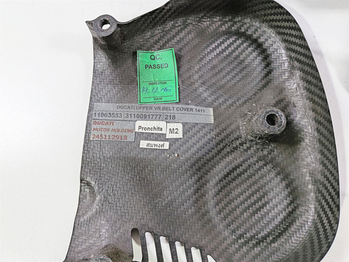 2016 Ducati Hypermotard 939 SP Carbon Fiber Timing Belt Covers 24511301B-Mototech271