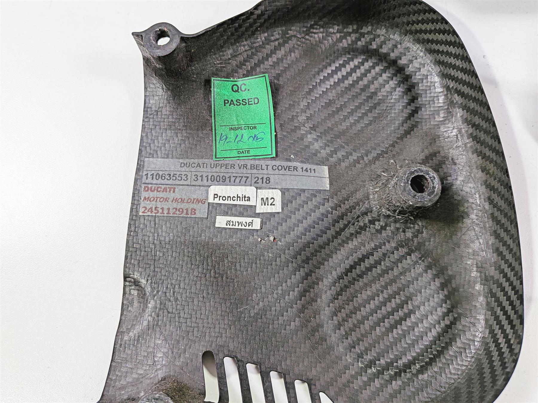 2016 Ducati Hypermotard 939 SP Carbon Fiber Timing Belt Covers 24511301B-Mototech271