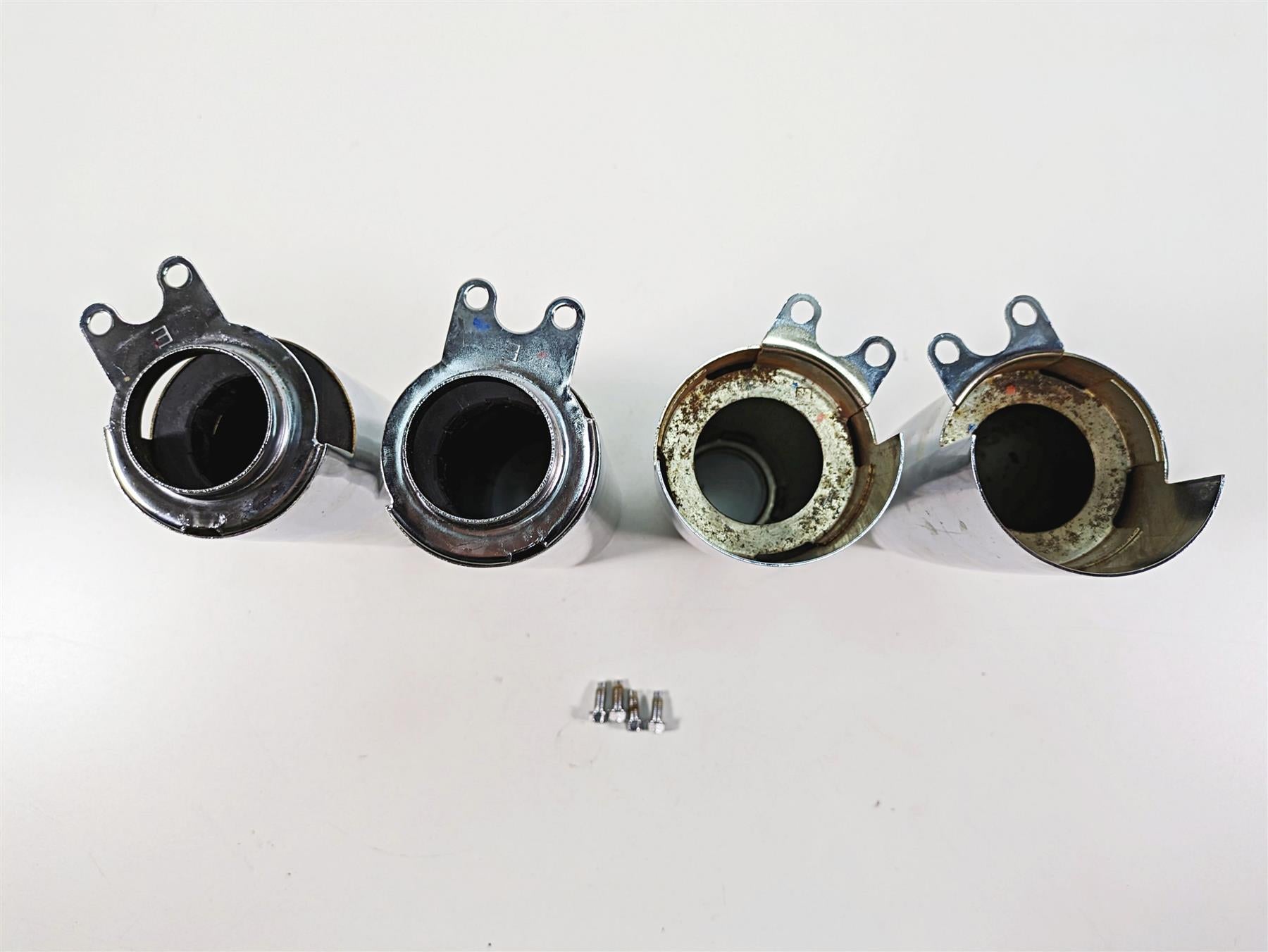 2006 Honda V-Twin VTX1300 R Front Fork Leg Chrome Cover Set - Read 51610-MEA-670 {{ shop.shopifyCountryName }} - Mototech271