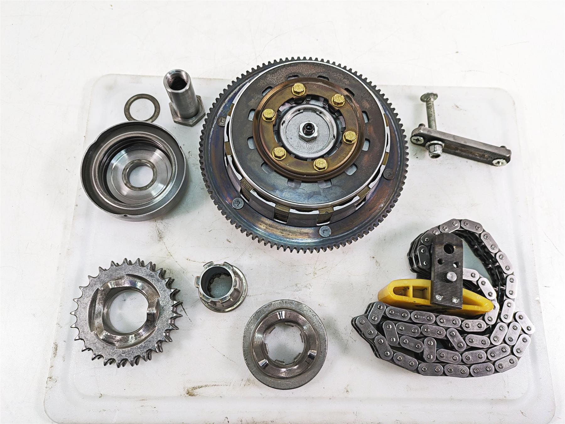 1999 Harley Touring FLHTC Electra Glide Primary Drive Clutch Set 37707-98A {{ shop.shopifyCountryName }} - Mototech271