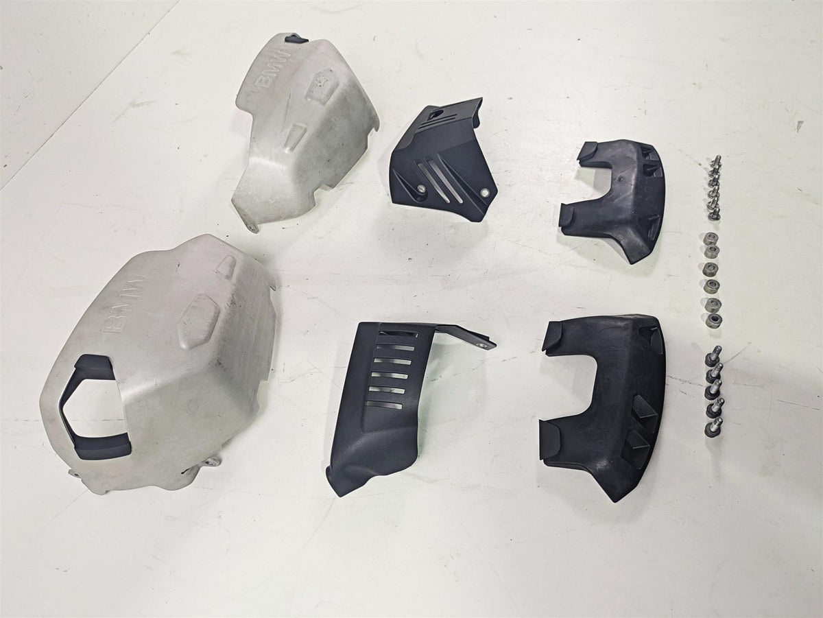 2010 BMW R1200GS K25 Aluminum Cylinder Head Cover Guard Set 77128357955 {{ shop.shopifyCountryName }} - Mototech271