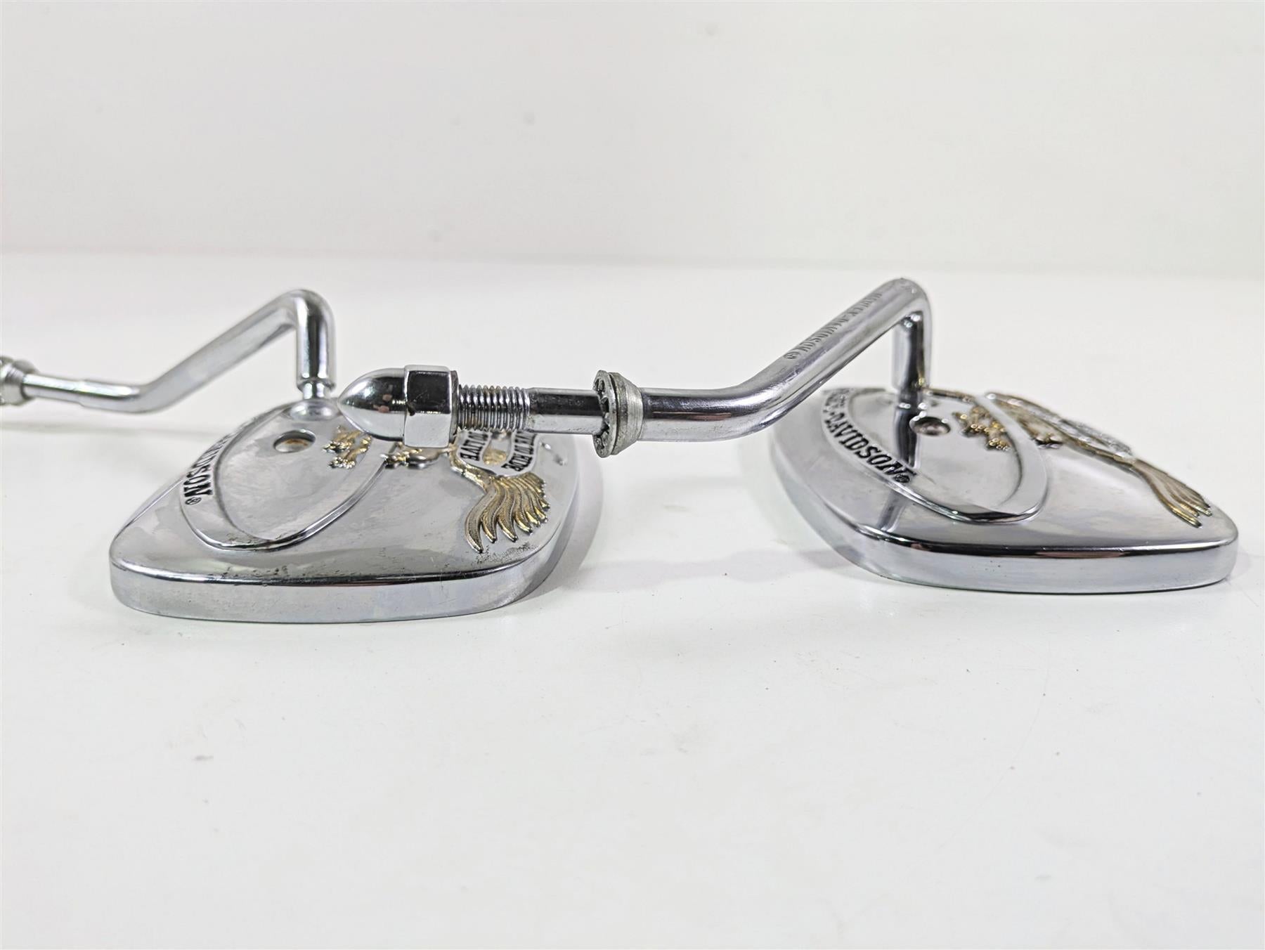 1999 Harley Touring FLHTCUI E-Glide Live to Ride Chrome Short Mirrors 91875-88A {{ shop.shopifyCountryName }} - Mototech271
