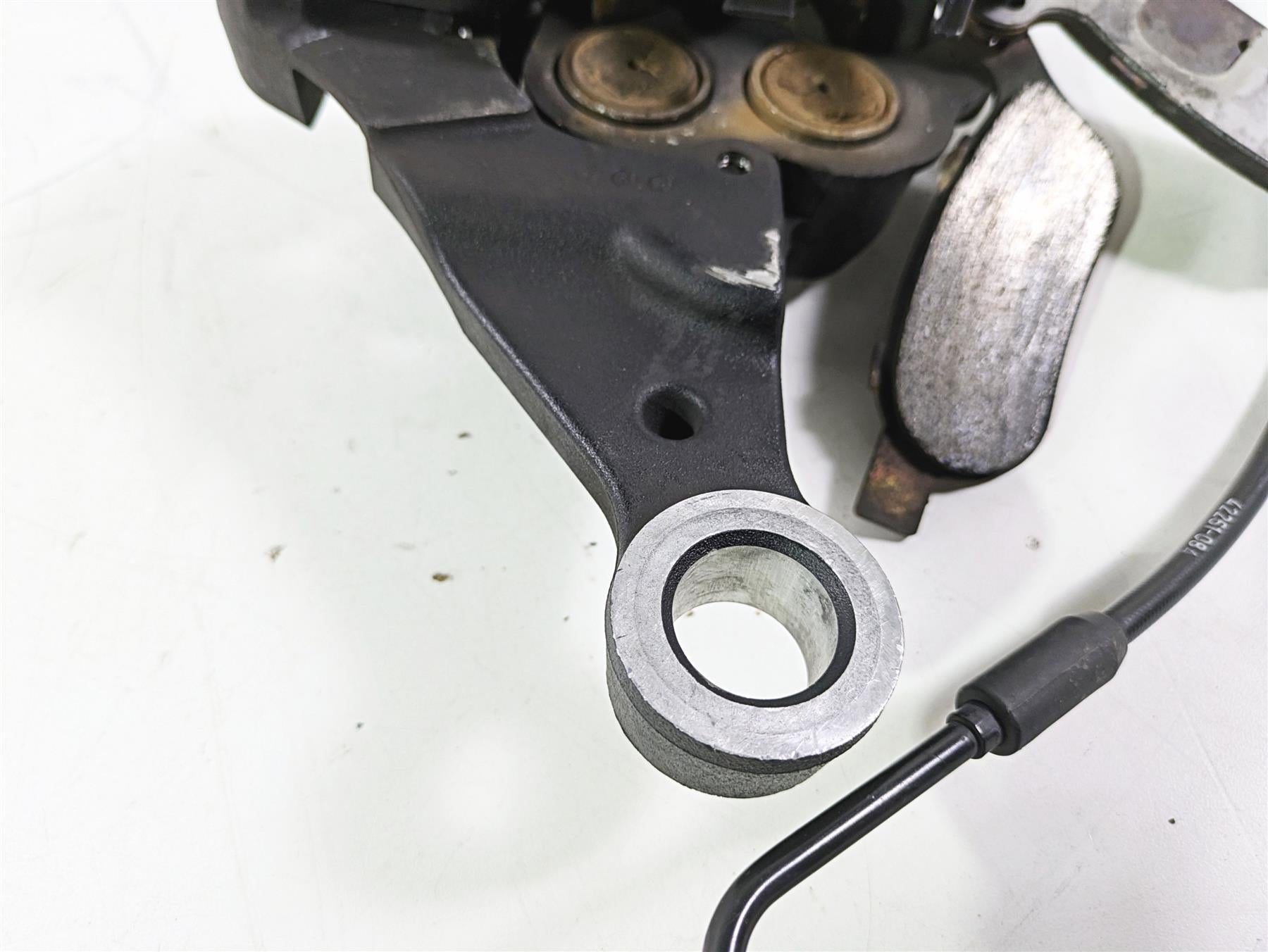 2008 Harley FLSTSB Cross Bones Rear Brake Caliper & Bracket 40908-08 {{ shop.shopifyCountryName }} - Mototech271