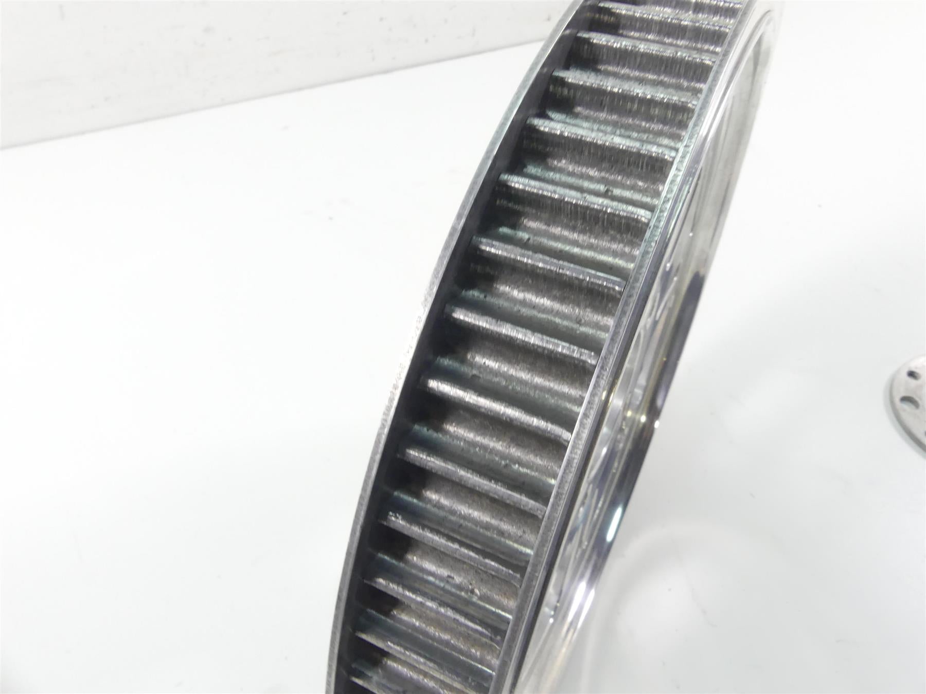 1999 Harley FXSTS Softail Springer Rear Chrome Cross Drive Pulley 65T 1 1/8" {{ shop.shopifyCountryName }} - Mototech271