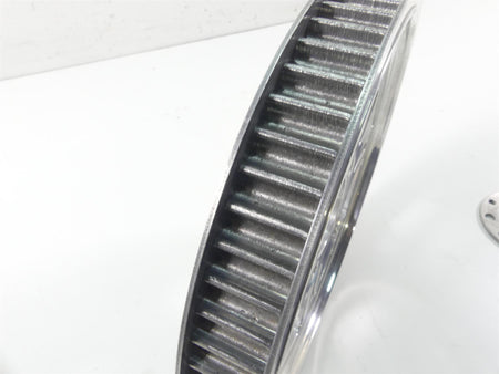 1999 Harley FXSTS Softail Springer Rear Chrome Cross Drive Pulley 65T 1 1/8" {{ shop.shopifyCountryName }} - Mototech271