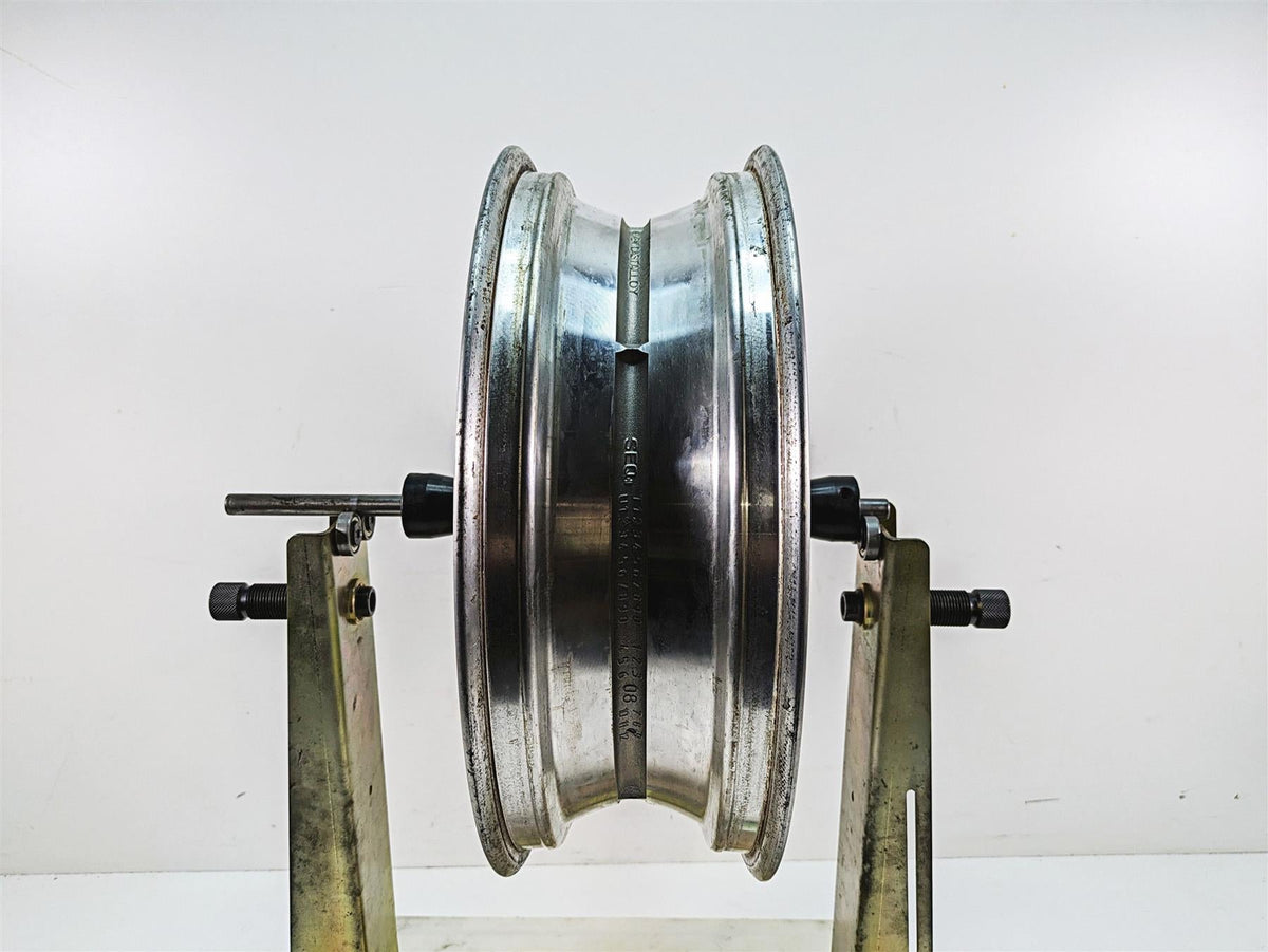 2009 Harley FXDF Dyna Fat Bob Straight 16x5 Slotted Rear Wheel Rim 40900179 {{ shop.shopifyCountryName }} - Mototech271