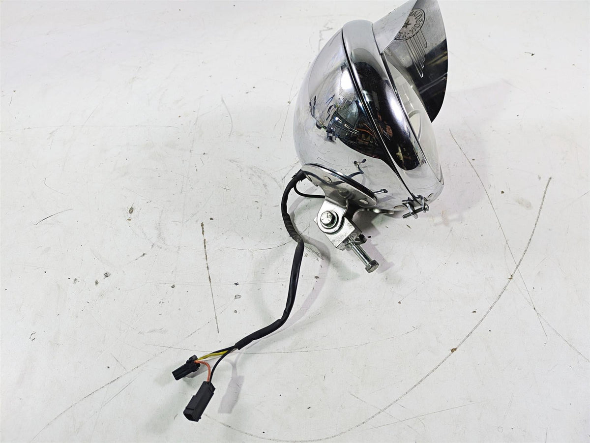 2004 Harley Softail FLSTF Fat Boy Headlight Iron Cross Skull + Visor 67903-00 {{ shop.shopifyCountryName }} - Mototech271