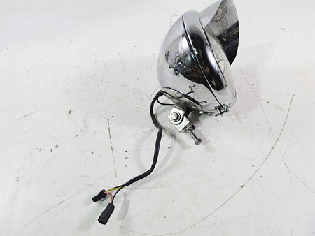 2004 Harley Softail FLSTF Fat Boy Headlight Iron Cross Skull + Visor 67903-00 {{ shop.shopifyCountryName }} - Mototech271
