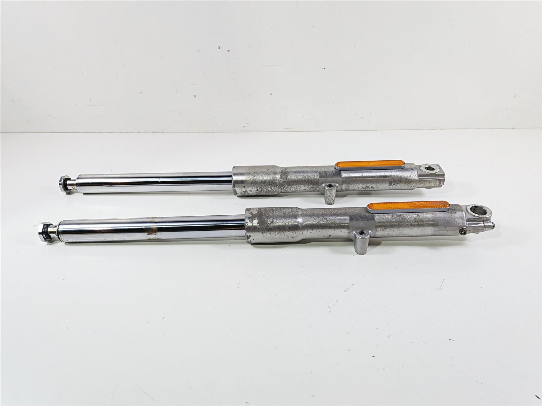 2012 Harley Softail FLSTF Fat Boy Front Fork Leg Set Straight 45915-08A 45916-07 {{ shop.shopifyCountryName }} - Mototech271