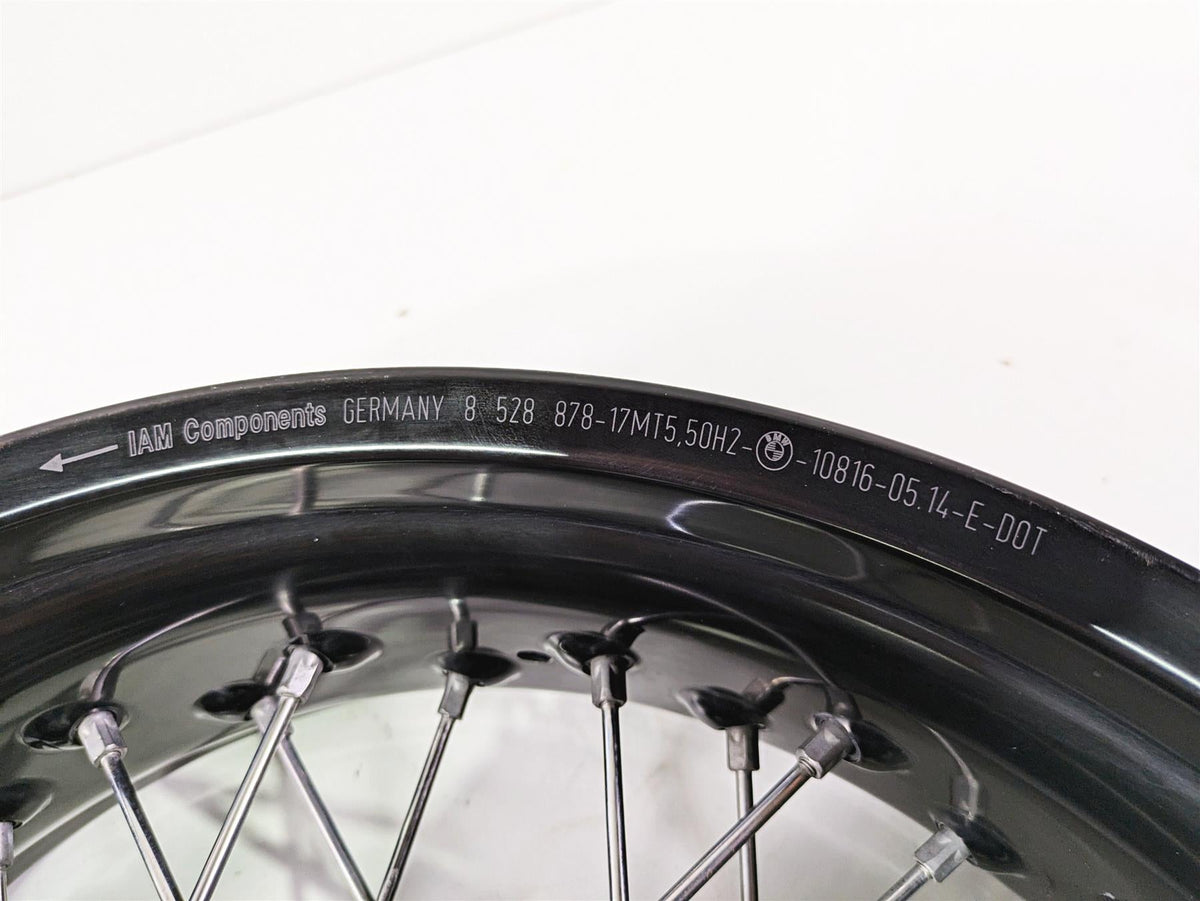 2014 BMW R nine T R9T K21 Rear Wheel Rim Black Spoke 17x5.5 -Ding 36318544696 {{ shop.shopifyCountryName }} - Mototech271