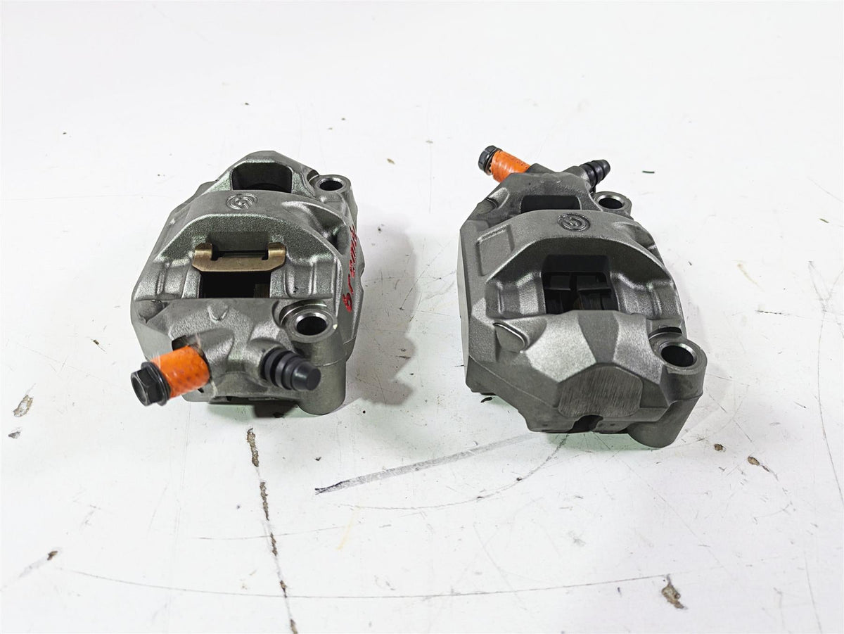 2015 Ducati Panigale 1299 S Front Brake Caliper Set Brembo 100mm 61041371A {{ shop.shopifyCountryName }} - Mototech271