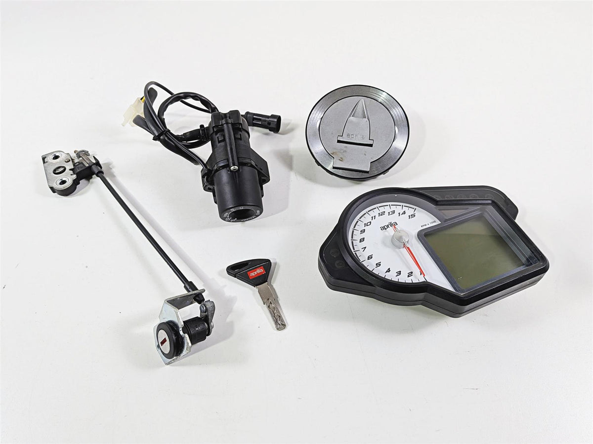 2016 Aprilia RSV 1100 Tuono V4 Factory Gauge Ignition Switch Set 2D000145 {{ shop.shopifyCountryName }} - Mototech271