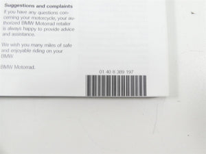 2017 BMW RnineT Racer K32 Owners Driver Rider Manual Book 01408389197 | Mototech271