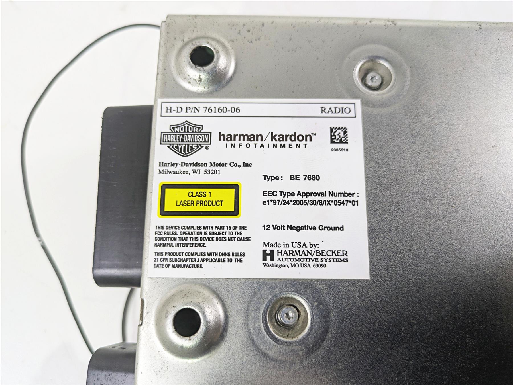 2010 Harley Touring FLHXSE CVO Street Glide Radio & Xm Module Set -Read 76160-06 {{ shop.shopifyCountryName }} - Mototech271