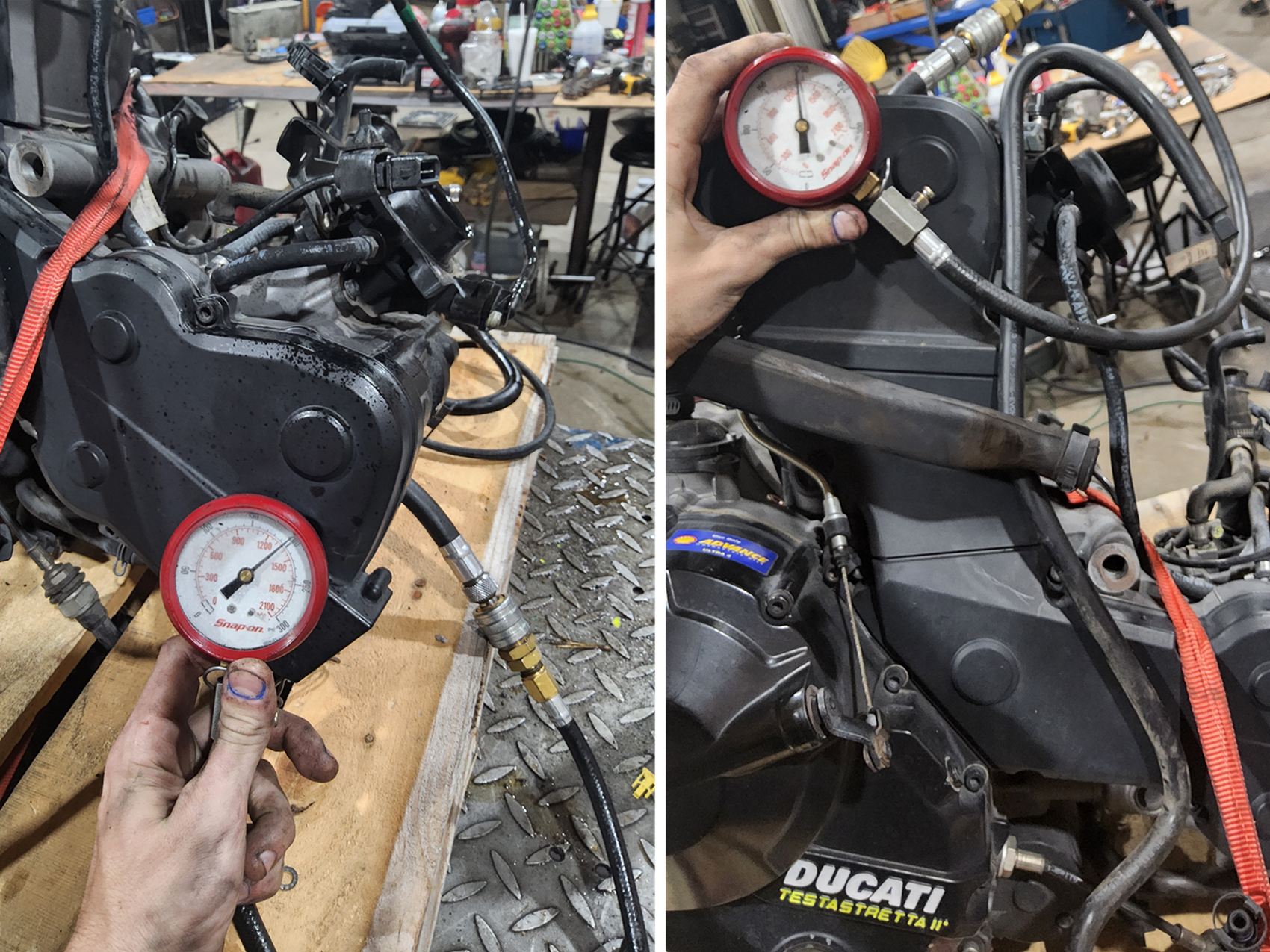 2013 Ducati Hyperstrada 821 Running Engine Motor -Video -Compr Test 22522731A {{ shop.shopifyCountryName }} - Mototech271