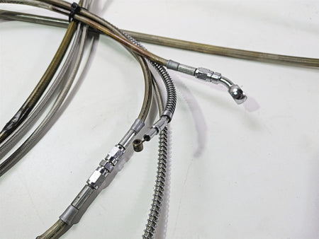1998 Harley Touring FLHRCI Road King 16" Apehanger Handlebar & Lines Cables Set {{ shop.shopifyCountryName }} - Mototech271