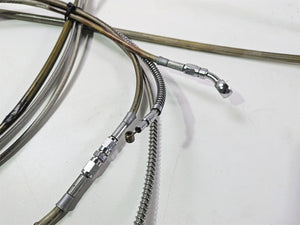 1998 Harley Touring FLHRCI Road King 16" Apehanger Handlebar & Lines Cables Set