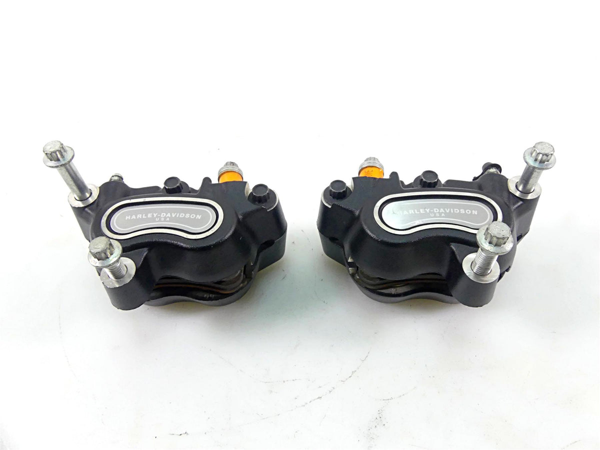 2010 Harley FXDF Dyna Fat Bob Nice Front Brake Caliper Set 44046-08 {{ shop.shopifyCountryName }} - Mototech271