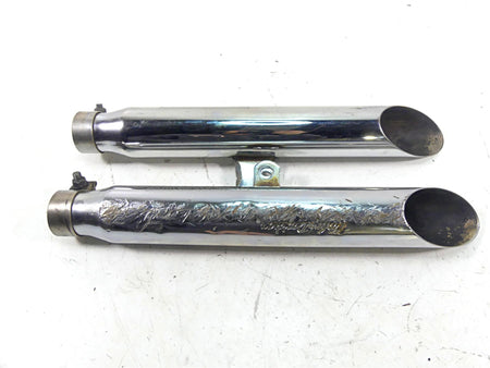 1997 Harley Sportster XL1200 C Exhaust Muffler Slash Cut Slip Ons Set 80016-85A {{ shop.shopifyCountryName }} - Mototech271