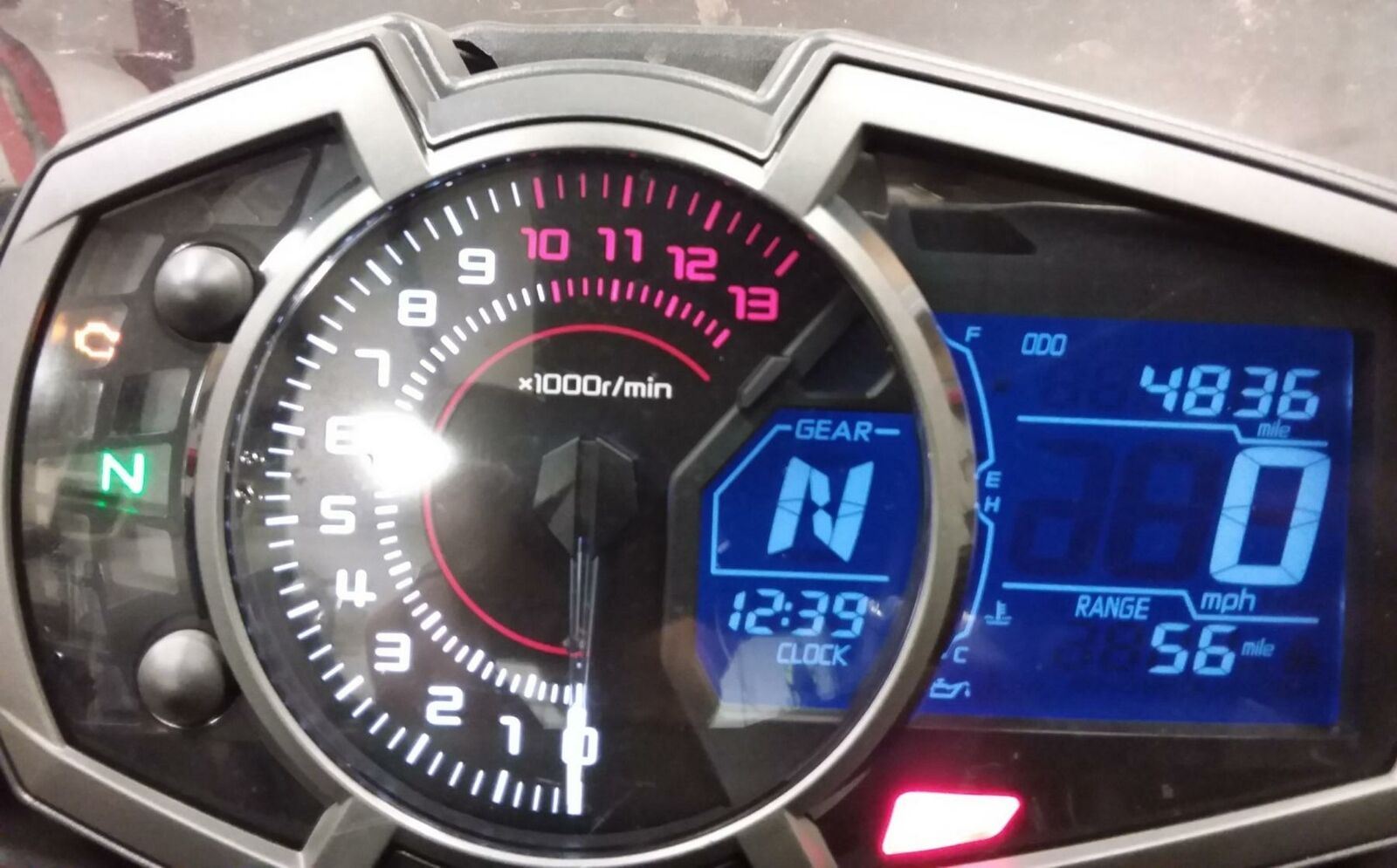 2018 Kawasaki EX650 Ninja Non-Abs Instrument Gauges Speedometer 4K 25031-0720 {{ shop.shopifyCountryName }} - Mototech271
