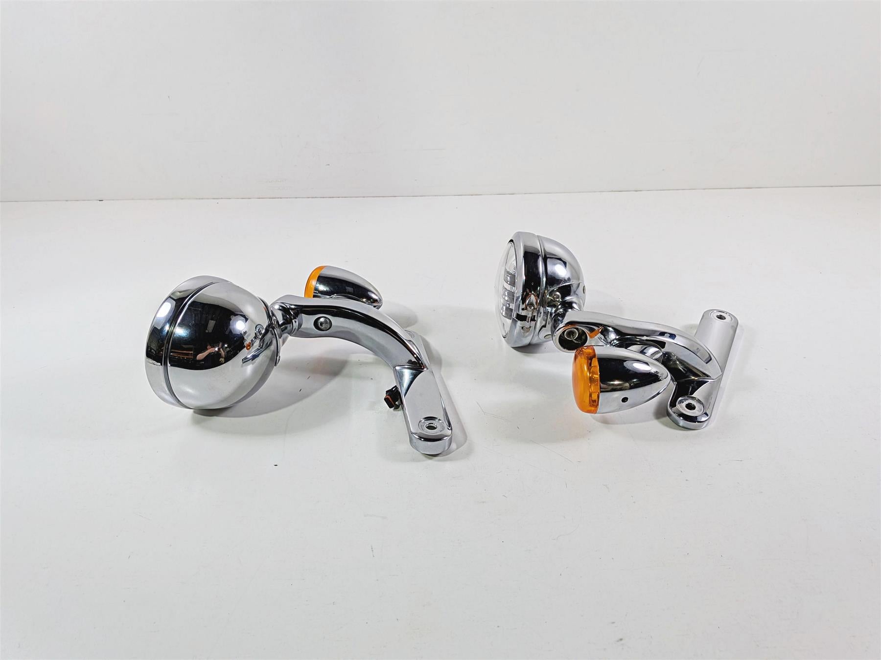 2014 Harley Touring FLHTK Electra Glide Chrome Spot Light Blinker Set 68000021-Mototech271