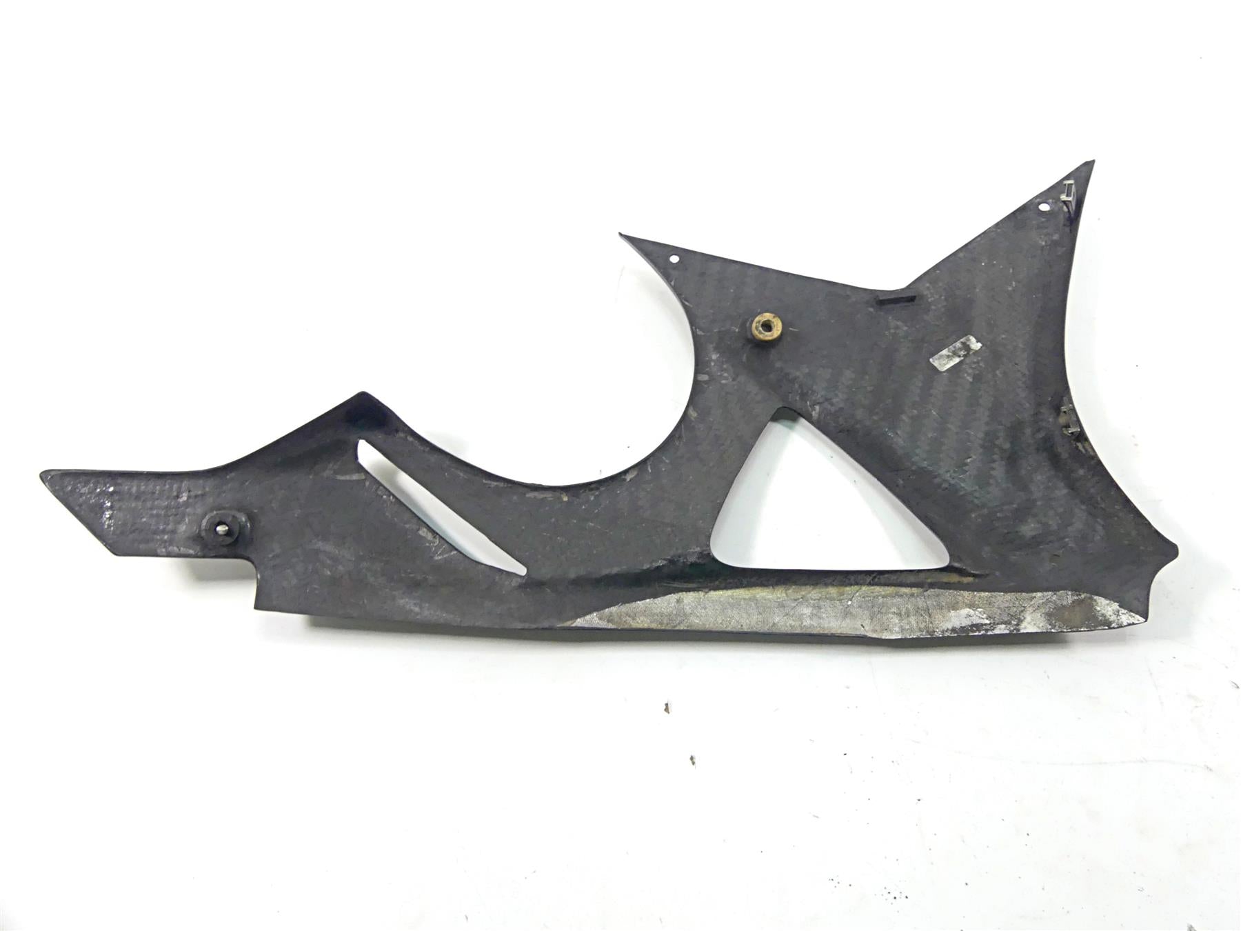 2013 BMW S1000RR K46 Left Carbon Fiber Belly Engine Cover Fairing {{ shop.shopifyCountryName }} - Mototech271