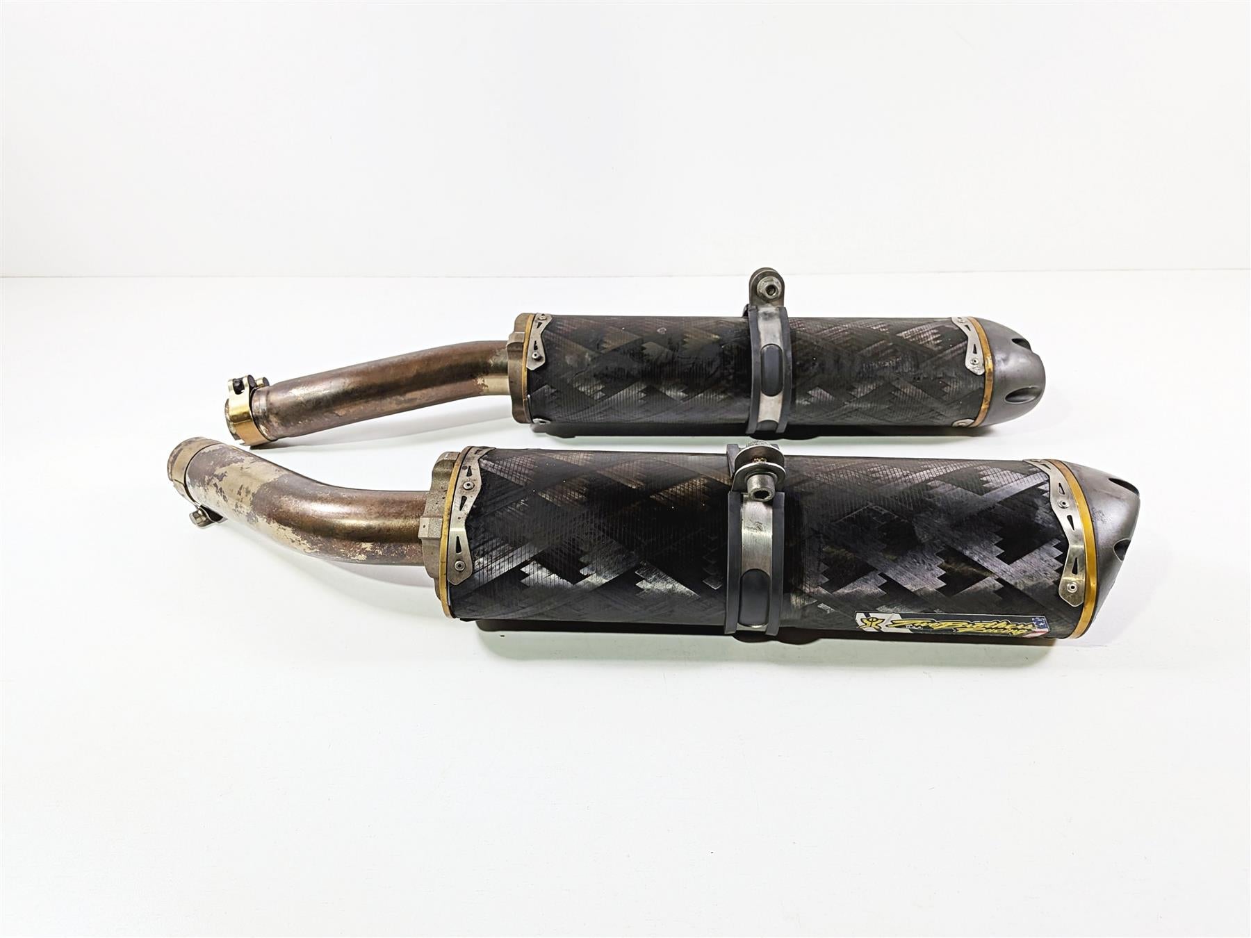 2008 Yamaha YZF R1 RN19 TBR Two Brothers Racing Exhaust Pipe Muffler Set {{ shop.shopifyCountryName }} - Mototech271
