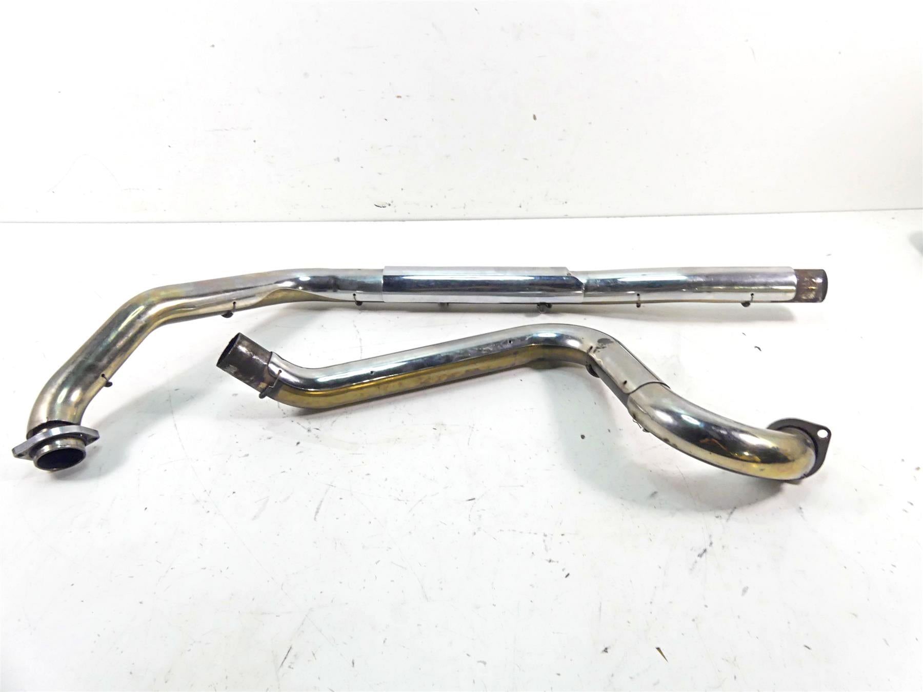 2002 Harley Touring FLHTC Electra Glide True Dual Exhaust Pipe Header Set {{ shop.shopifyCountryName }} - Mototech271