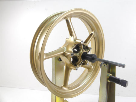 2008 Yamaha FZ1 Fazer Straight Golden Front Wheel Rim 17x3.5 5VY-25168-00-8L {{ shop.shopifyCountryName }} - Mototech271