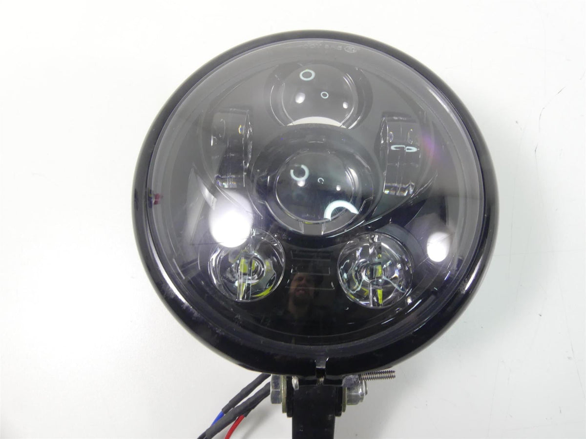 2011 Harley VRSCF Muscle Rod Led Headlight Head Light + Bucket & Custom Mount {{ shop.shopifyCountryName }} - Mototech271