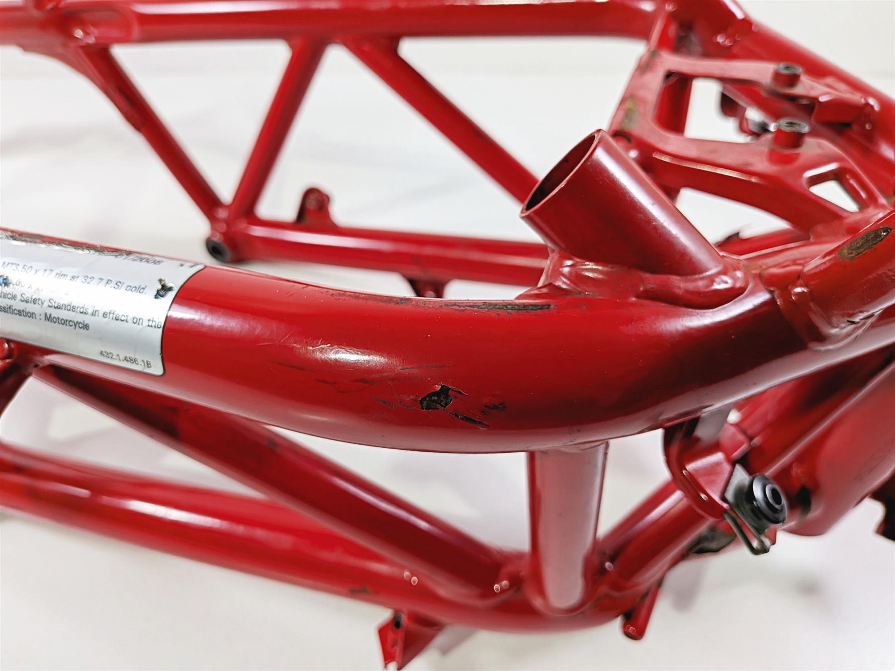 2008 Ducati 1098 SBK Bent Main Frame Chassis With Clean Texas Title - Read 47011871-Mototech271