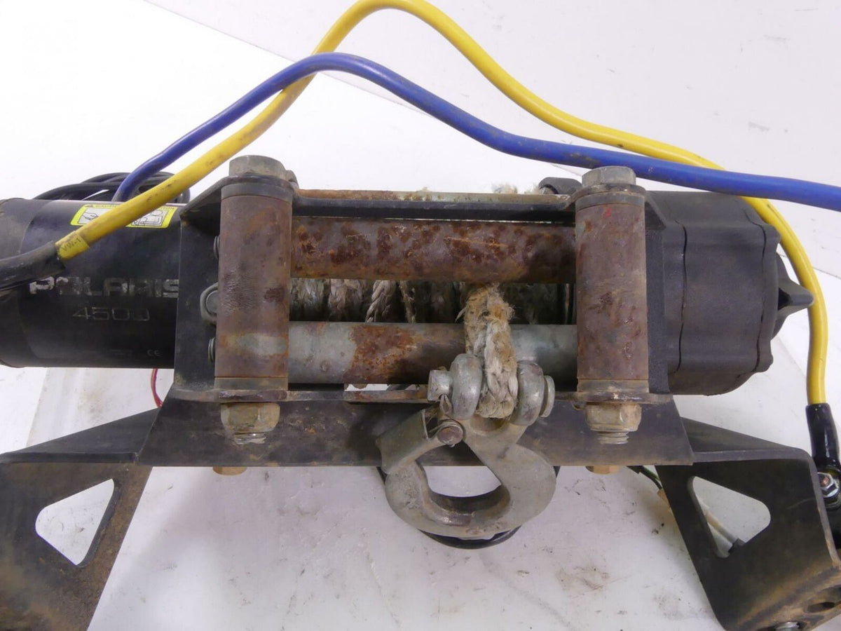 2012 Polaris Ranger 800XP Rope Cable Winch 4500 Lbs + Remote Control {{ shop.shopifyCountryName }} - Mototech271